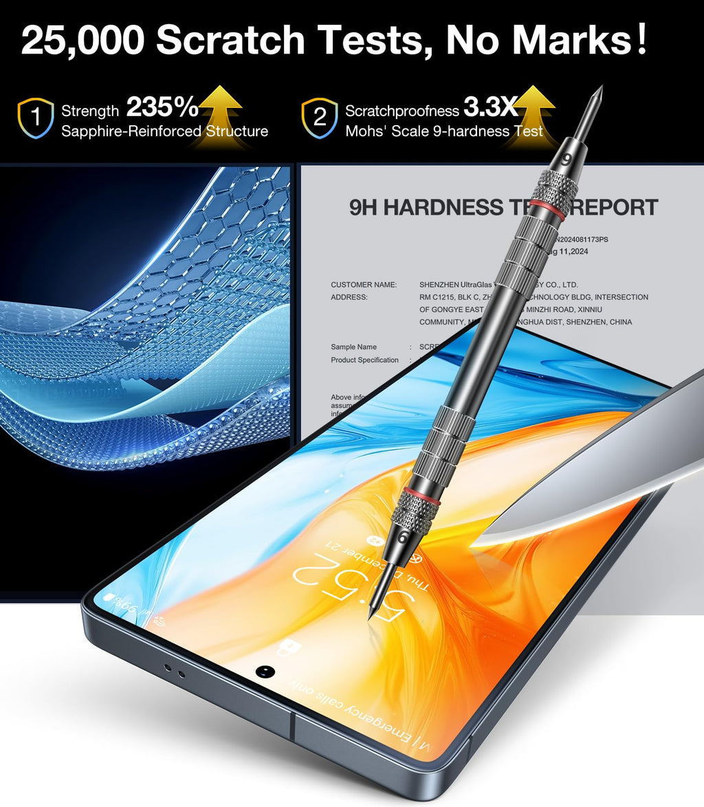 UltraGlass TOP 9H+ Armor for iPhone 17 Pro Privacy Screen Protector, 2 Pack