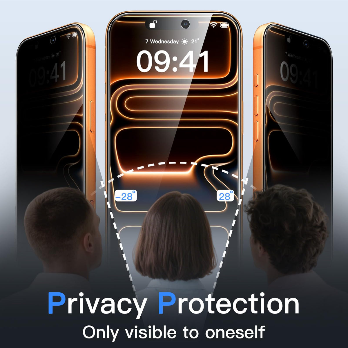 JETech Privacy Screen Protector for iPhone 18 Pro, 2-Pack