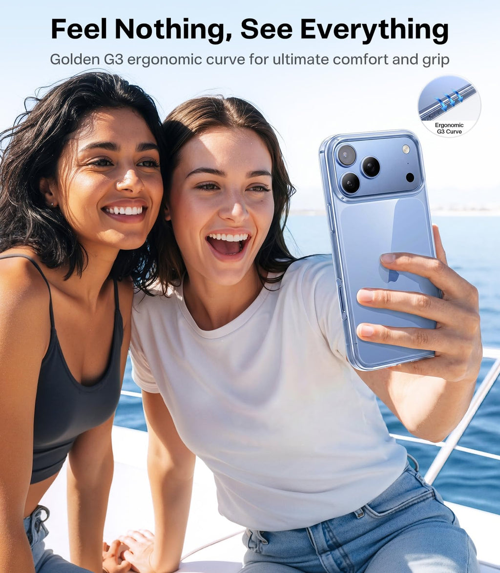 TORRAS for iPhone 14 Pro Max Case, Anti-Yellowing, Crystal Clear
