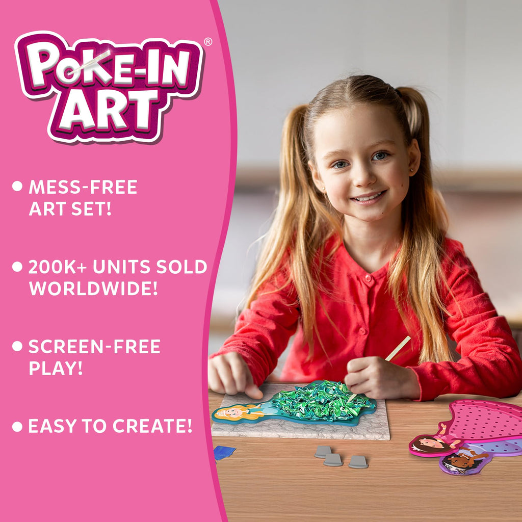 Skillmatics Poke-in Art – Disney Princesses, Wood Craft Kit, Gift for Kids