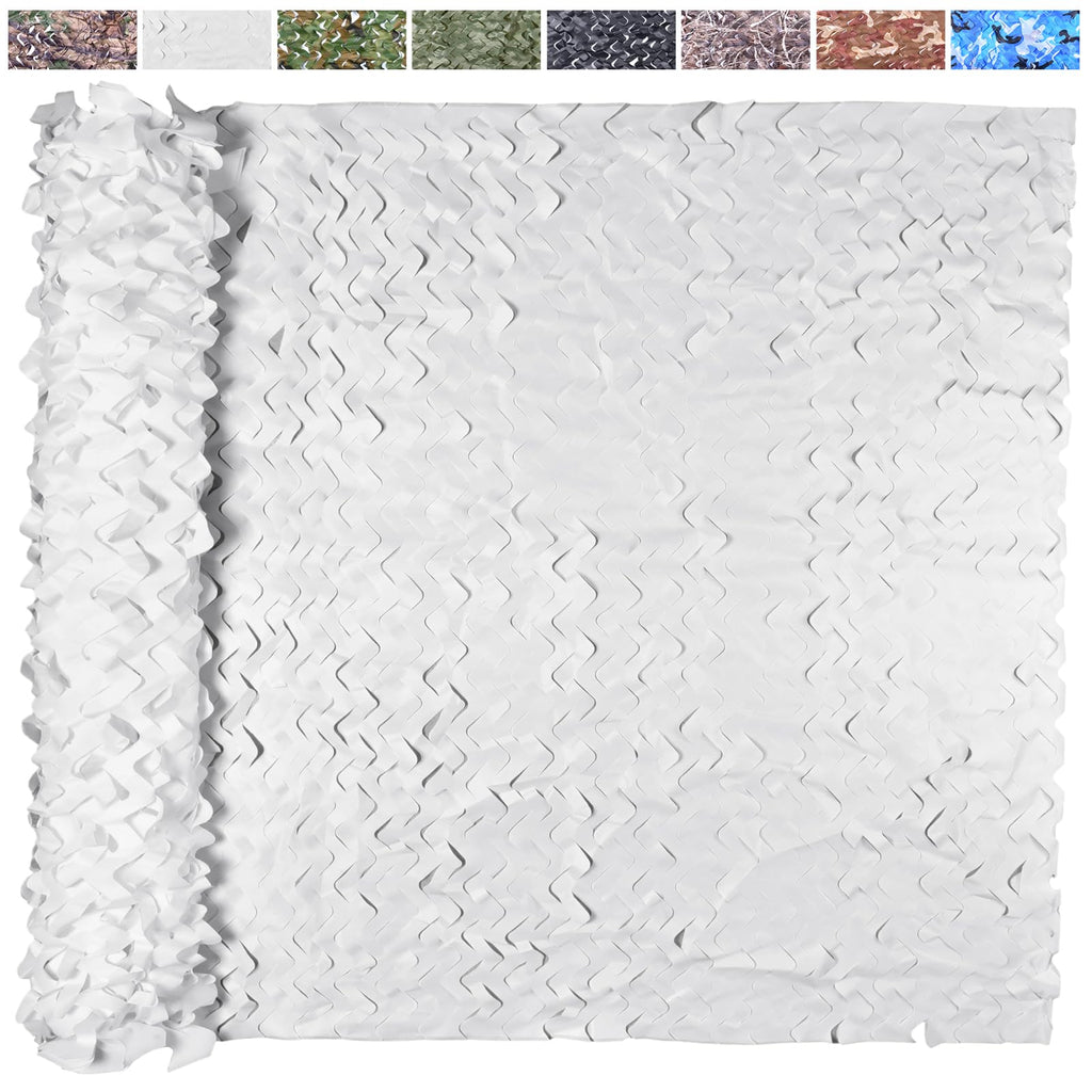 Camo Netting Camouflage Netting 20x20 10x20 10x10 Bulk Roll Burlap Camo Tarp Sunshade Net for Hunting Blind Dinosaur Birthday Jungle MilitaryTheme Party Decoration Camping Shooting