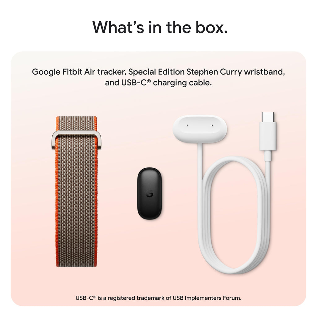Google Fitbit Air - Screenless Activity Tracker, Obsidian