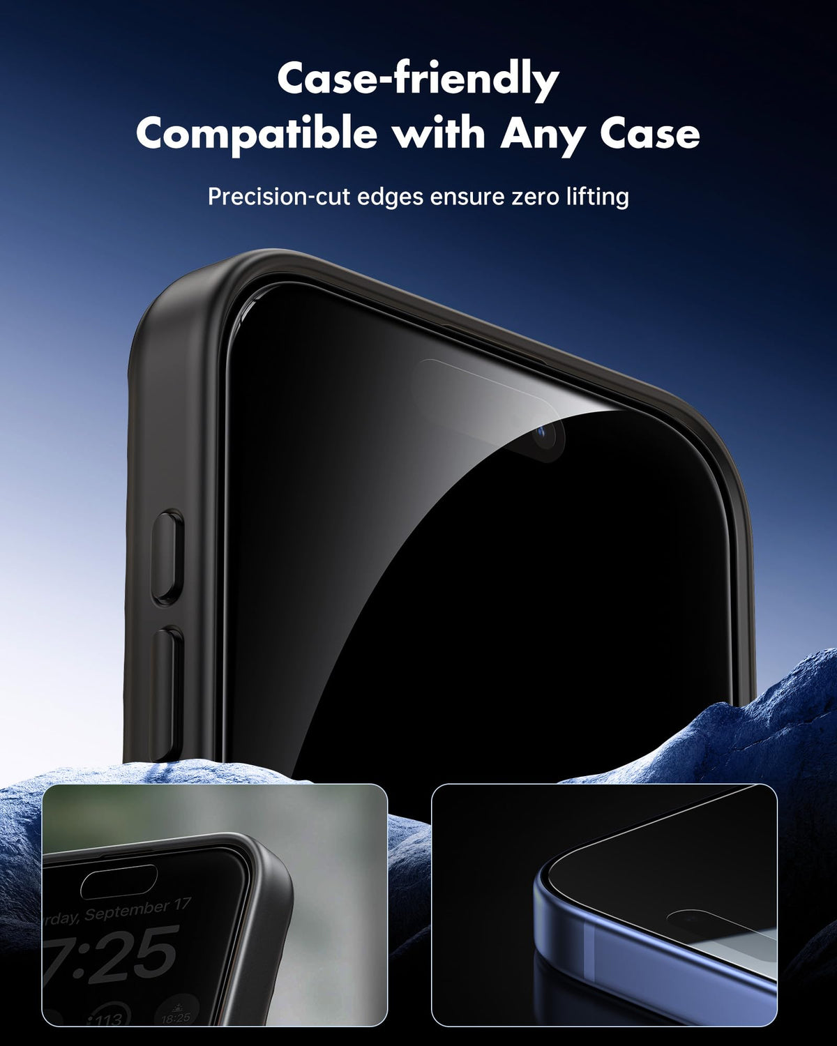 UNBREAKcable Privacy Screen Protector for iPhone 17 Pro Max, 2-Pack