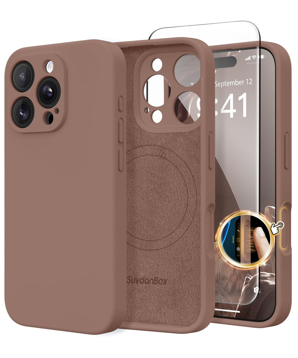 Magnetic for iPhone 12 Case Silicone White
