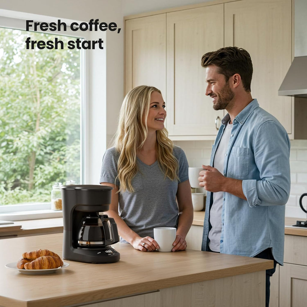 Kismile Single Serve Coffee Maker, 2-in-1 Coffee Pod & Ground Brewer
