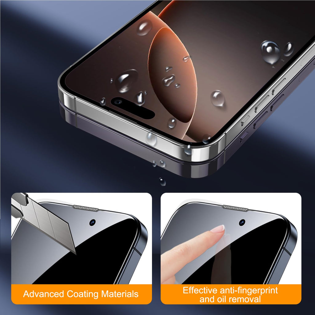SIBEITU 3+3 Pack Screen Protector + Camera Lens Protector for iPhone 18 Pro