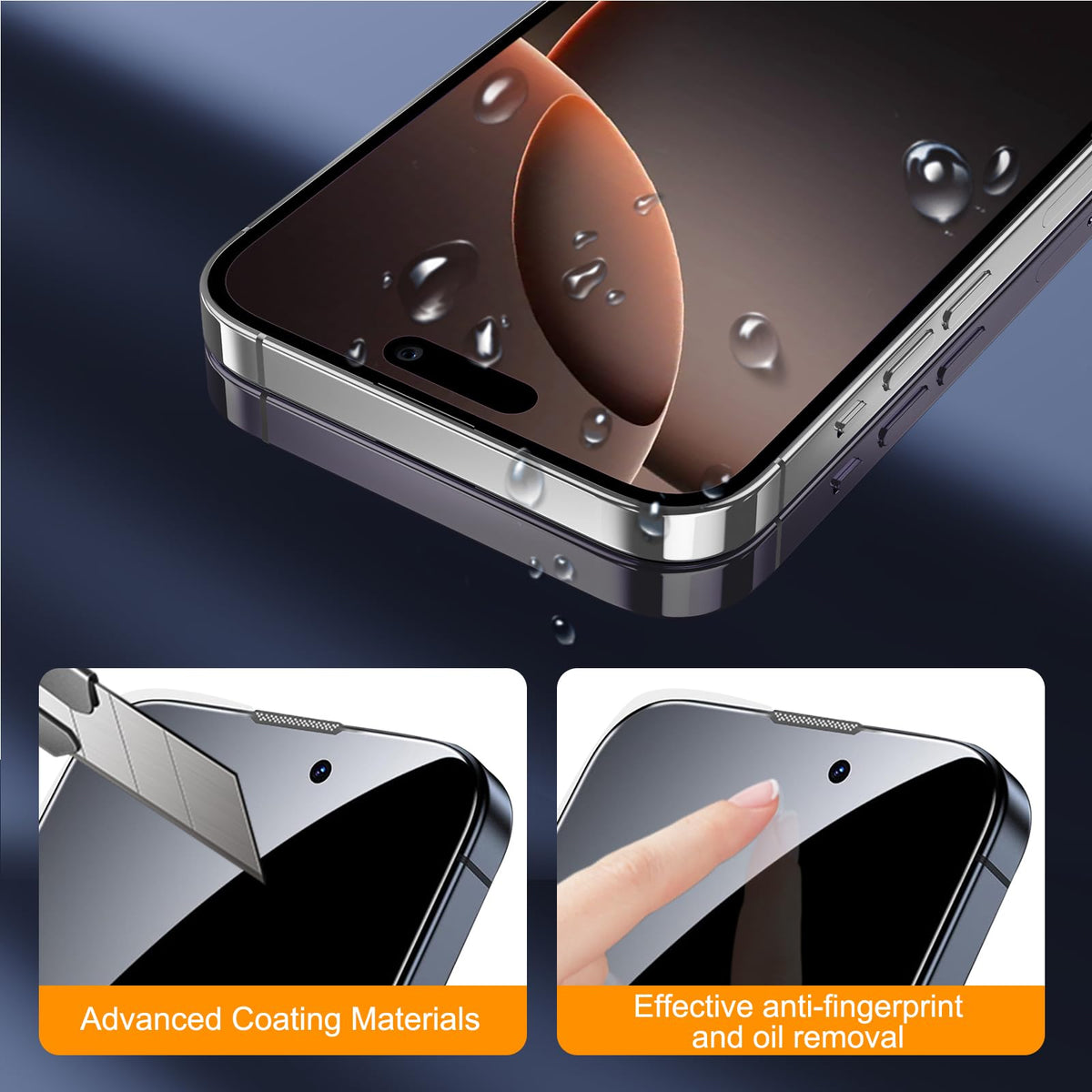 SIBEITU 3+3 Pack Screen Protector + Camera Lens Protector for iPhone 18 Pro