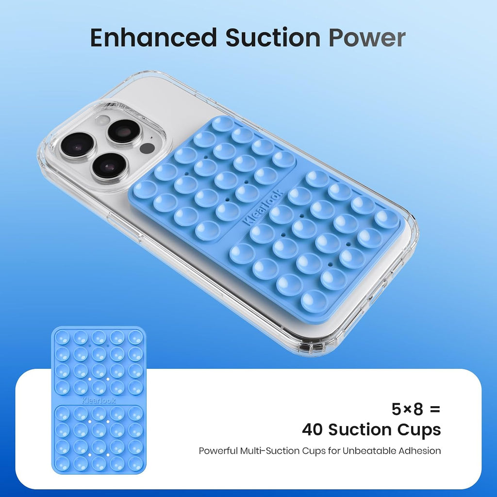 Klearlook 4PCS Silicone Double Sided Suction Cup Phone Case, Combination C