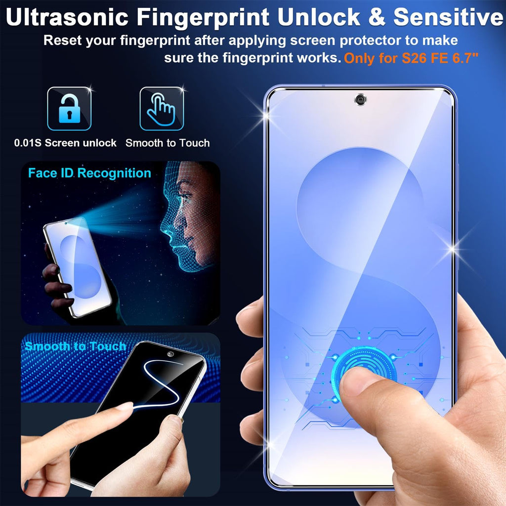 firtstnow 3 Pack for Samsung Galaxy S25 Ultra Screen Protector Tempered Glass + 3 Pack Camera Lens Protector, Military Grade Shatterproof, 9H Hardness, Fingerprint Unlock,Case Friendly 6.9 Inch