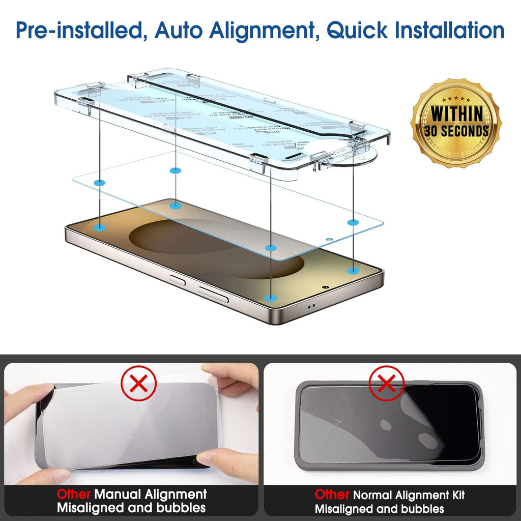 amFilm OneTouch for Samsung Galaxy S24 Ultra Screen Protector TemperedGlass