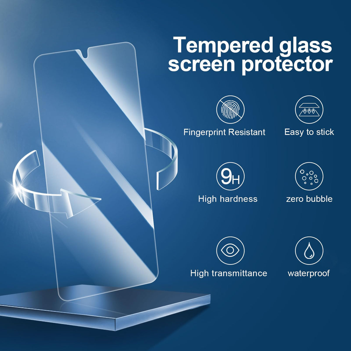 NEW'C for Samsung Galaxy S23 6.1" (SM-S911),Screen Protector Tempered Glass