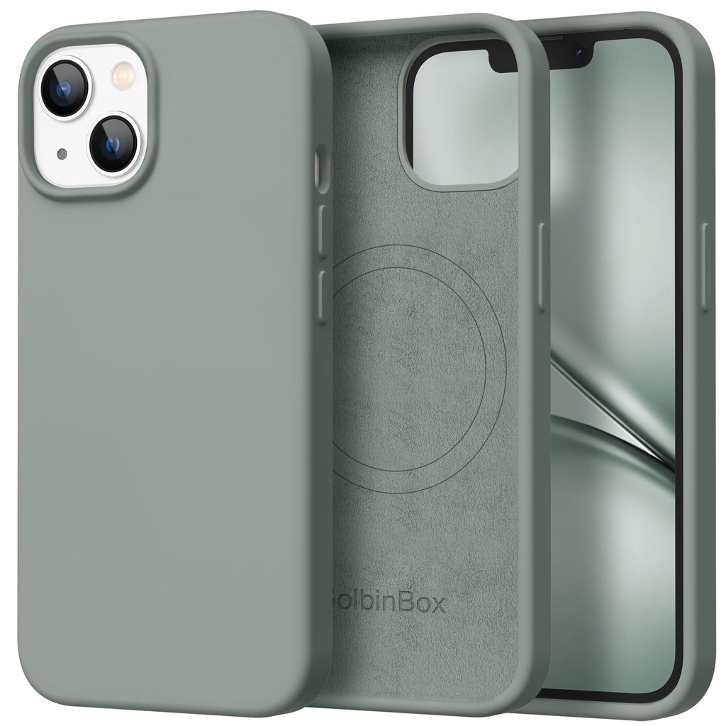 GolbinBox Magnetic for iPhone 17e/16e Case, Silicone Cover, Midnight Blue