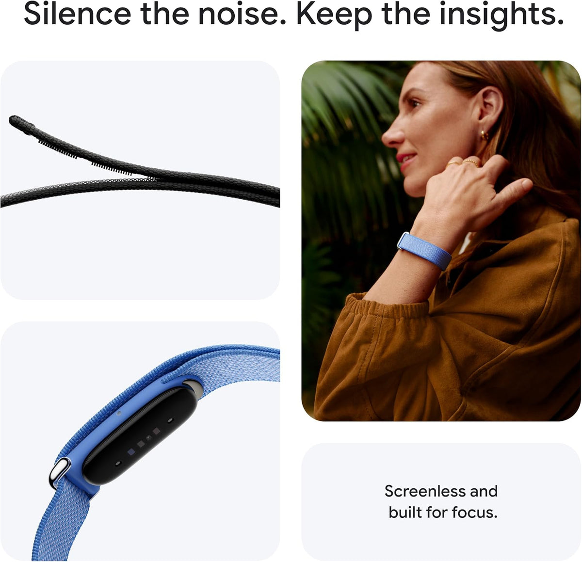 Google Fitbit Air - Screenless Activity Tracker, Obsidian