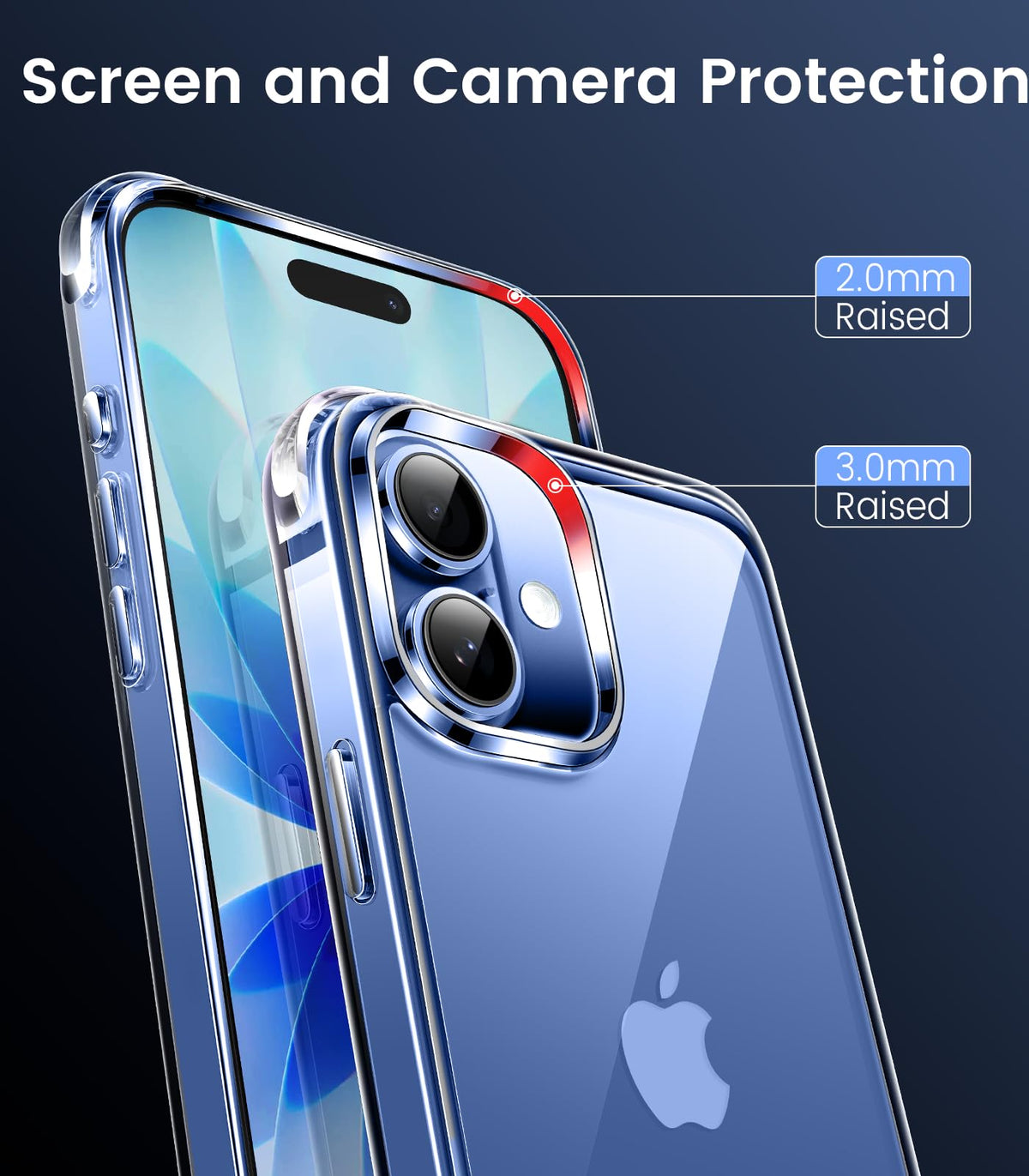 Mkeke for iPhone 18 Pro Max Case Clear [Not-Yellowing]