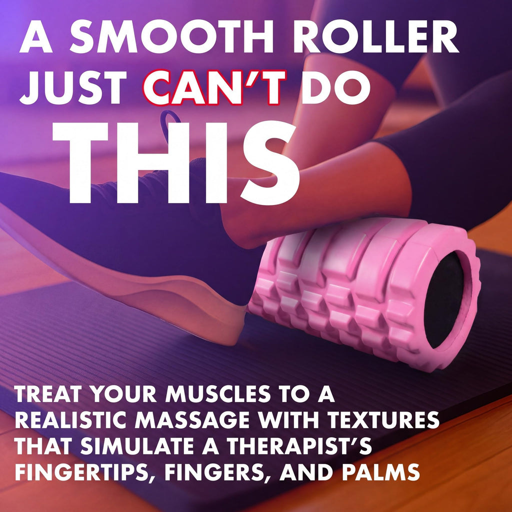 321 STRONG Patented 3-Zone Massage Roller, Medium Density for Exercise