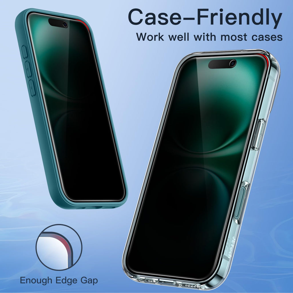 JETech Privacy Screen Protector for iPhone 18 Pro, 2-Pack