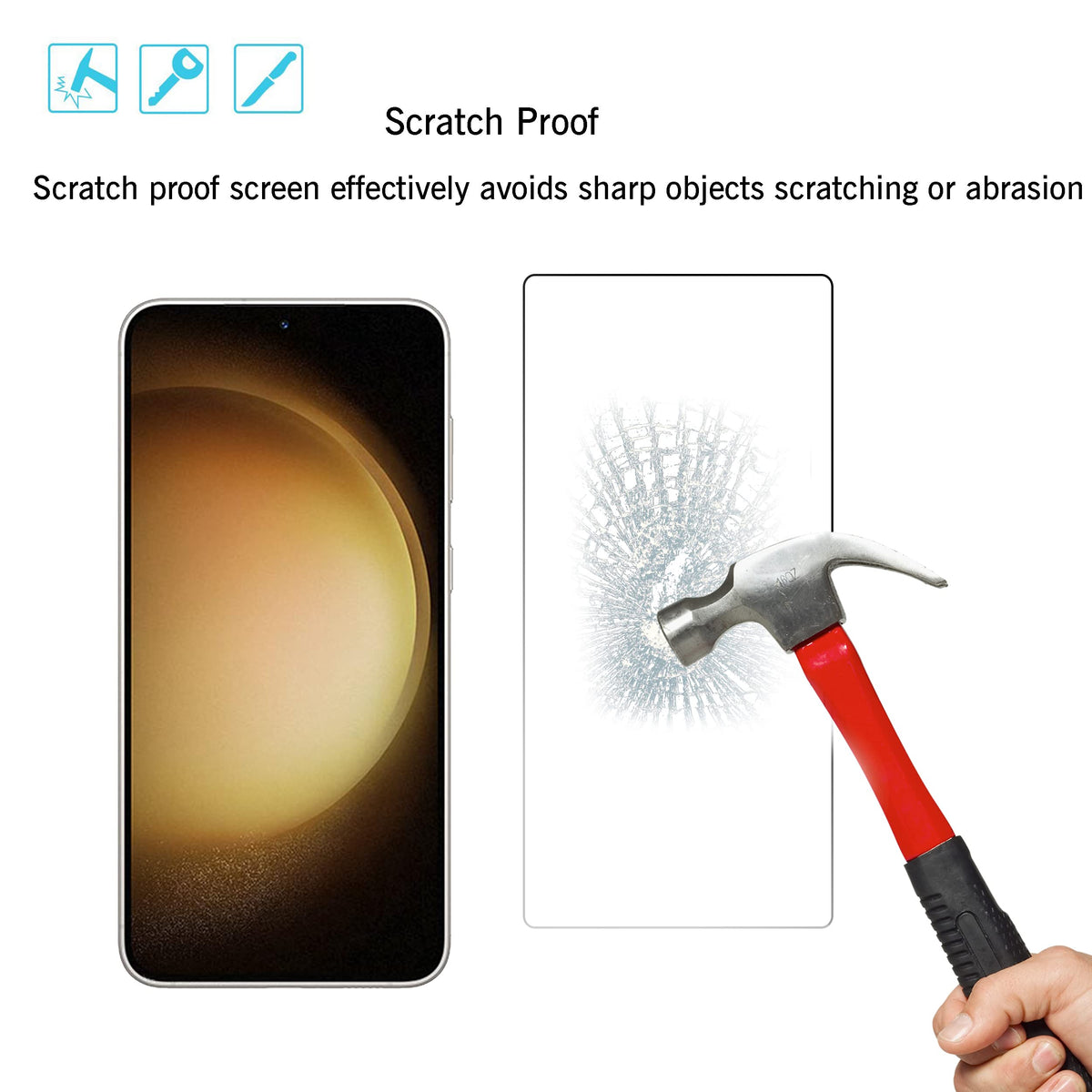 Ailun Screen Protector + Camera Lens Protector for Galaxy S24+ / S24 Plus