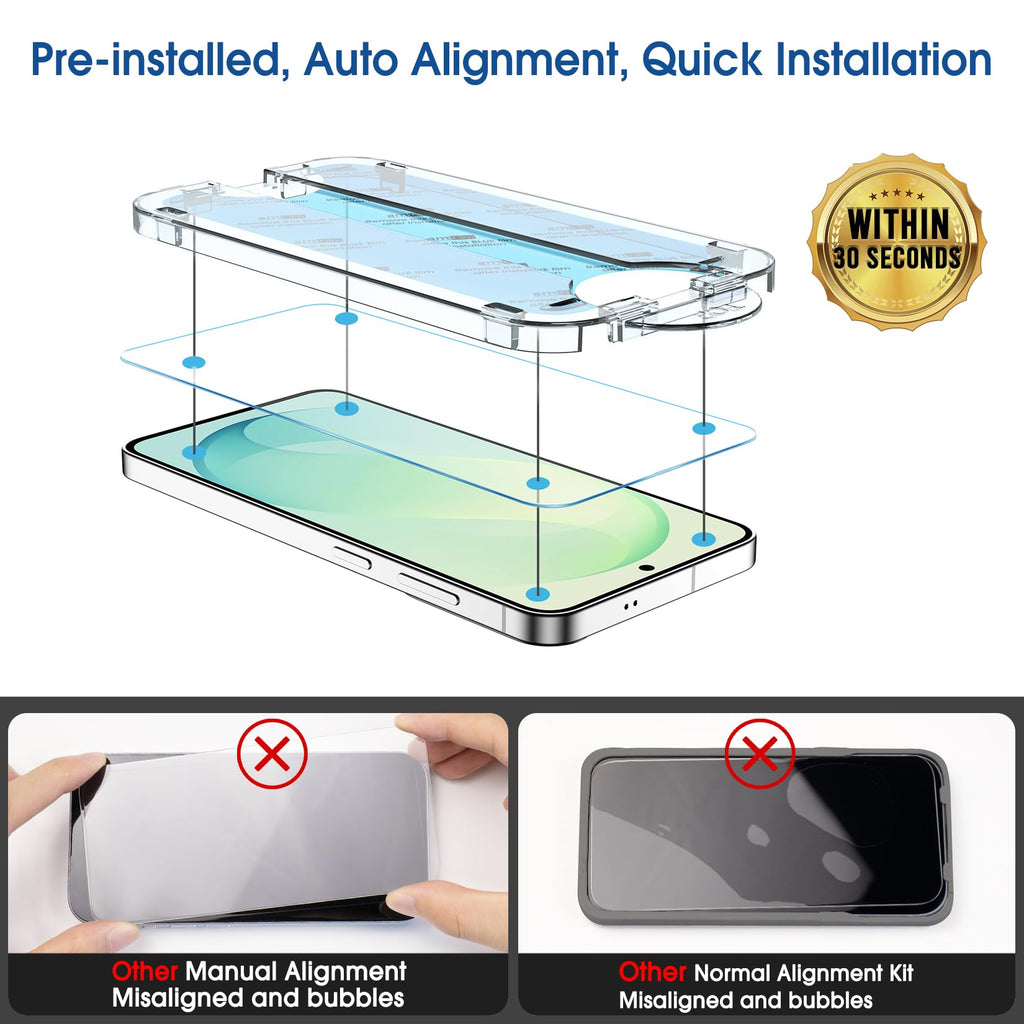 amFilm OneTouch for Samsung Galaxy S24 Ultra Screen Protector TemperedGlass