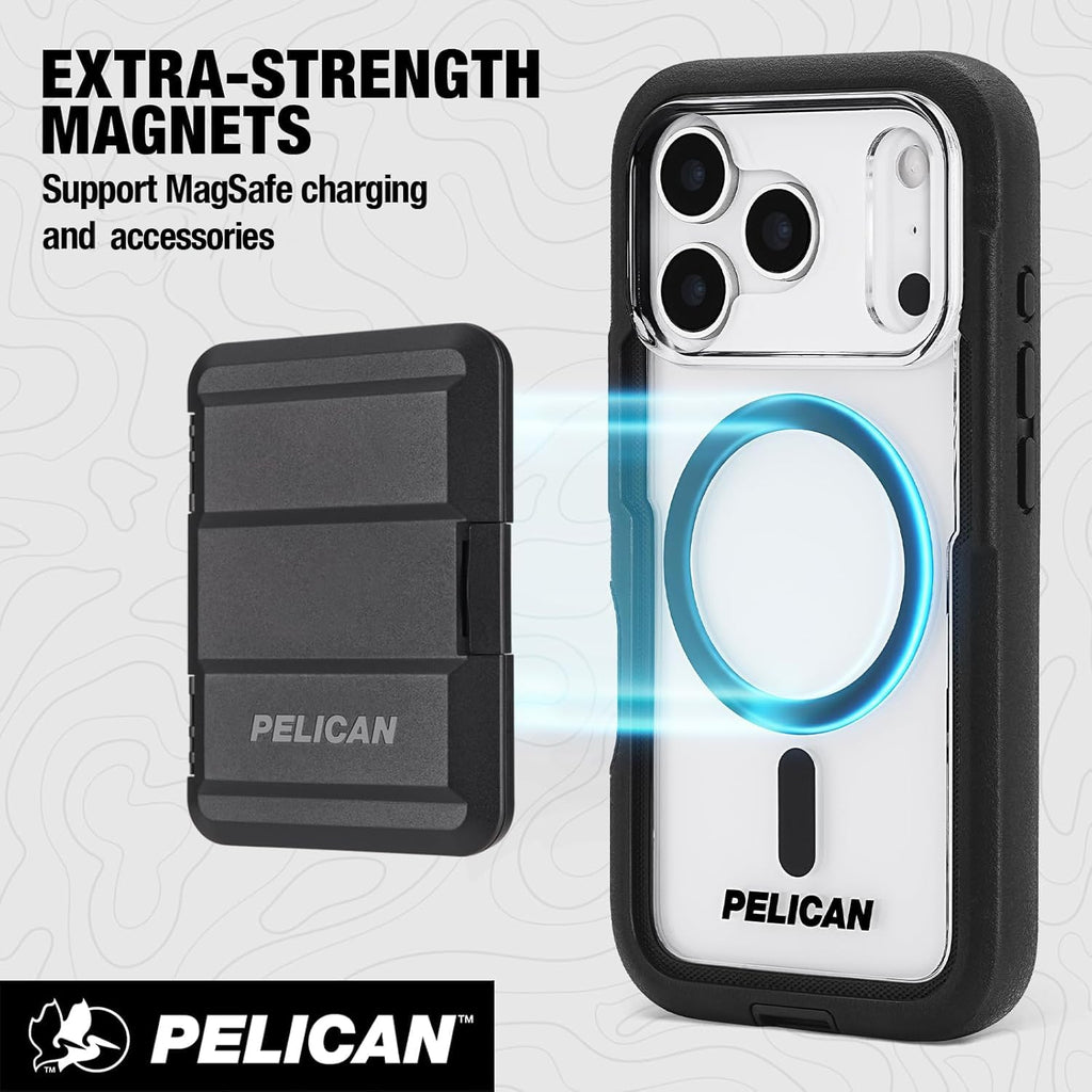 Pelican iPhone 17 Pro Case - MagSafe Phone Case -Ranger Frosted Clear/Black