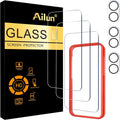 Ailun Screen Protector + Camera Lens Protector for iPhone 16, 3+3 Pack