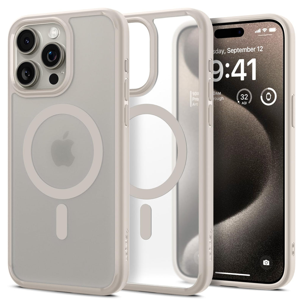Spigen Ultra Hybrid MagFit for iPhone 17 Pro / 18 Pro Case, Frost Black
