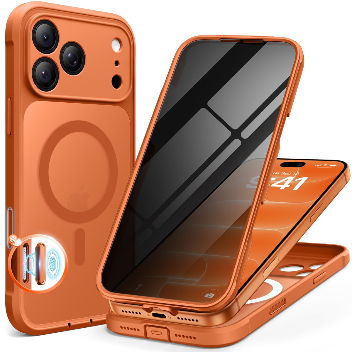 BERFY for iPhone 18 Pro Max Case/iPhone 17 Pro Max Case, Fit for Magsafe