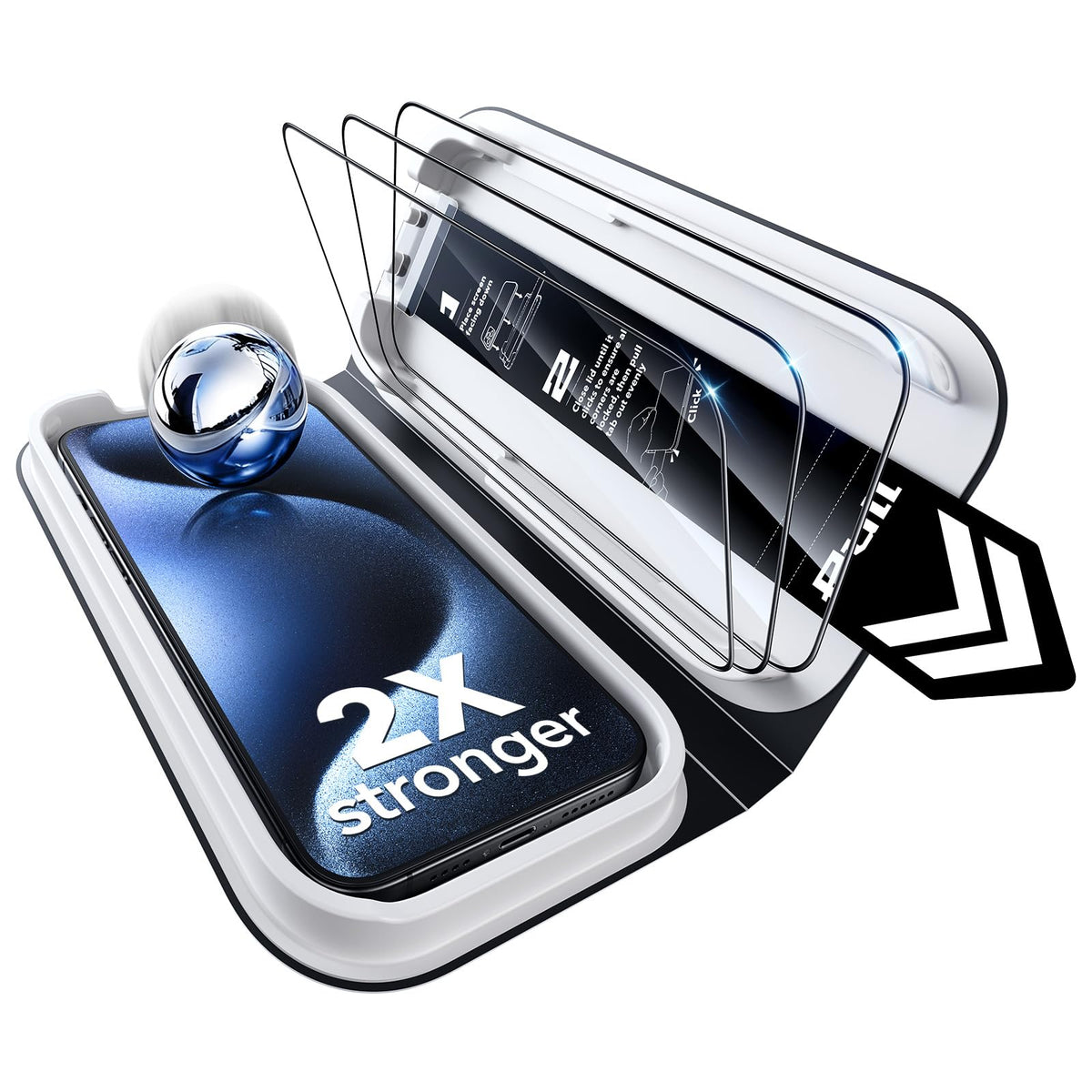 ESR 3 Pack for iPhone 17 Pro Screen Protector, Classic