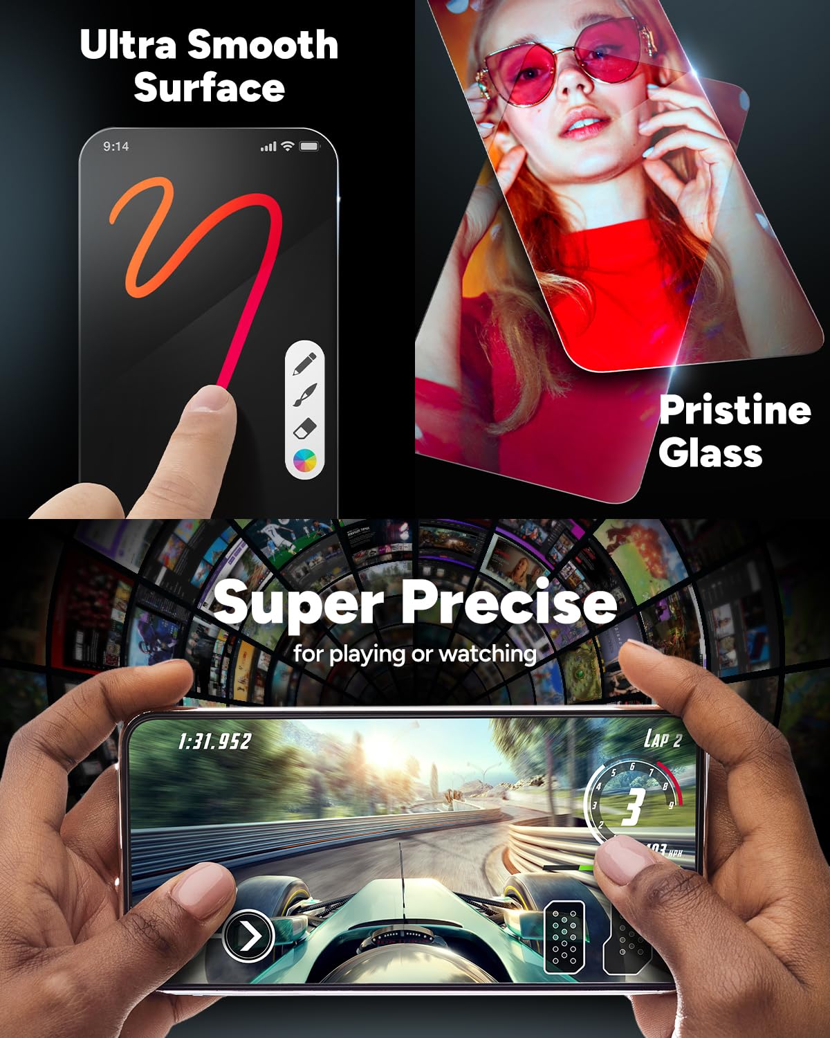ZAGG Glass+ Screen Protector for iPhone 18 Pro Max/iPhone 17 Pro Max