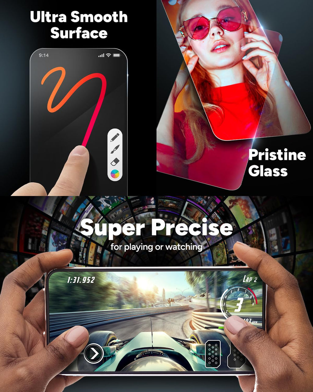ZAGG Glass+ Screen Protector for iPhone 18 Pro Max/iPhone 17 Pro Max