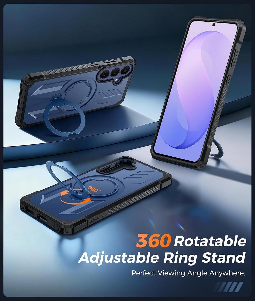 FNTCASE for Motorola Razr 2026/2025 Case with 360 Spin Magnetic Kickstand