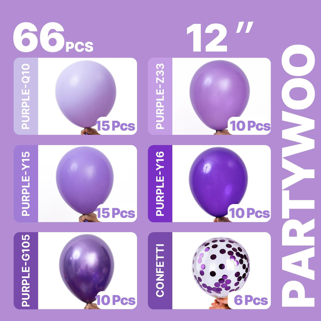PartyWoo Christmas Balloons 66pcs Santa Xmas Tree Candy Cane Foil Balloons