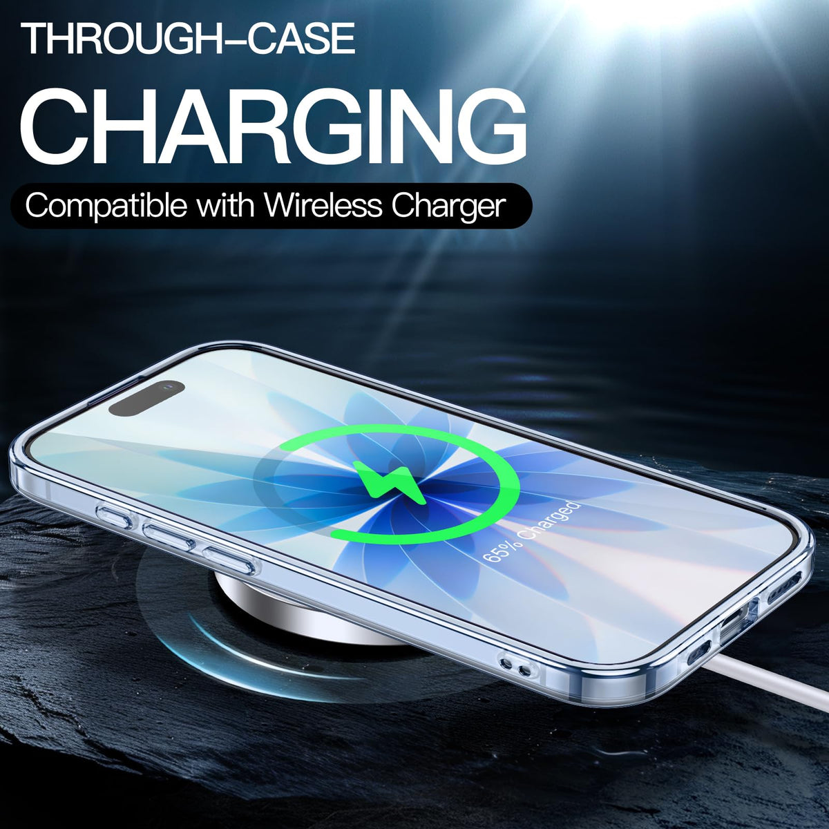 JETech Case for iPhone 17 Pro Max, Anti-Yellowing, Black