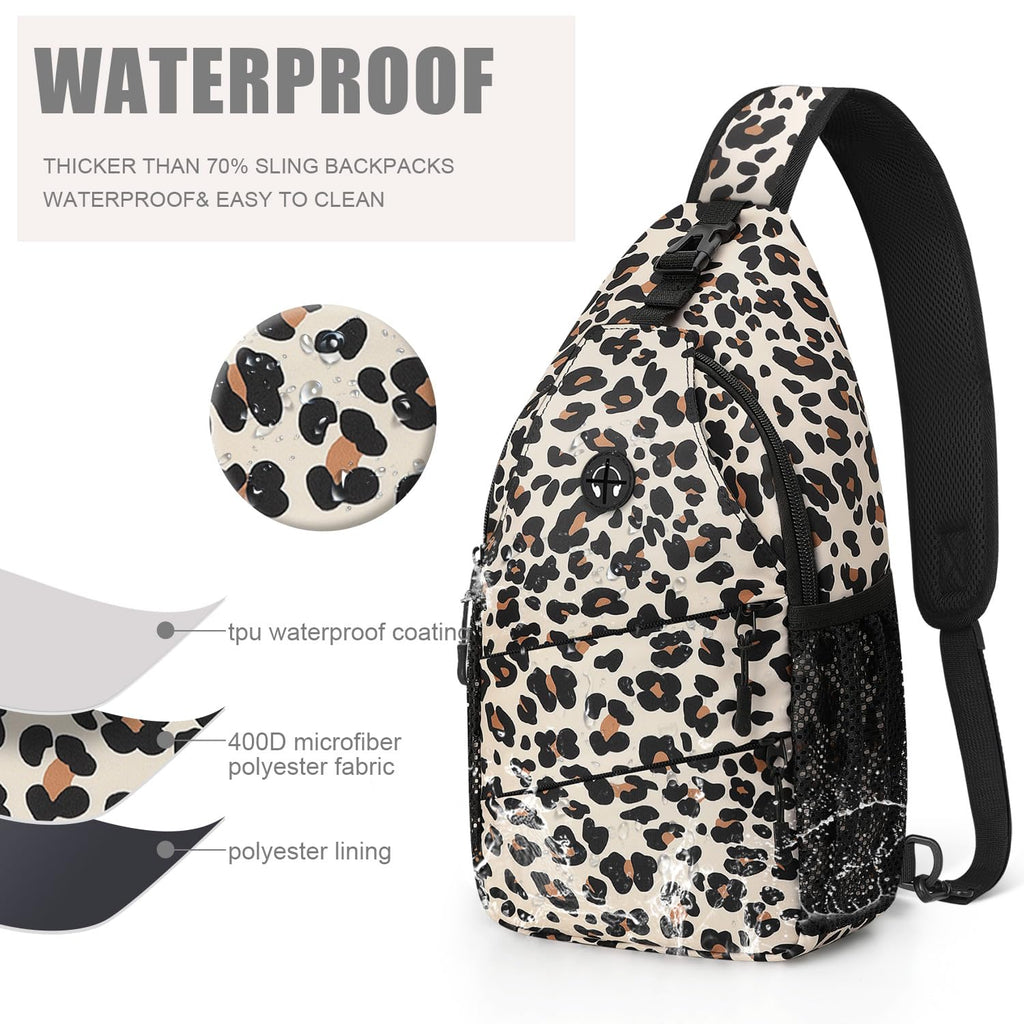 Pritent Crossbody Bags for Women Men Trendy Sling Bag Backpack Casual Chest Bag with Convertible Shoulder Strap