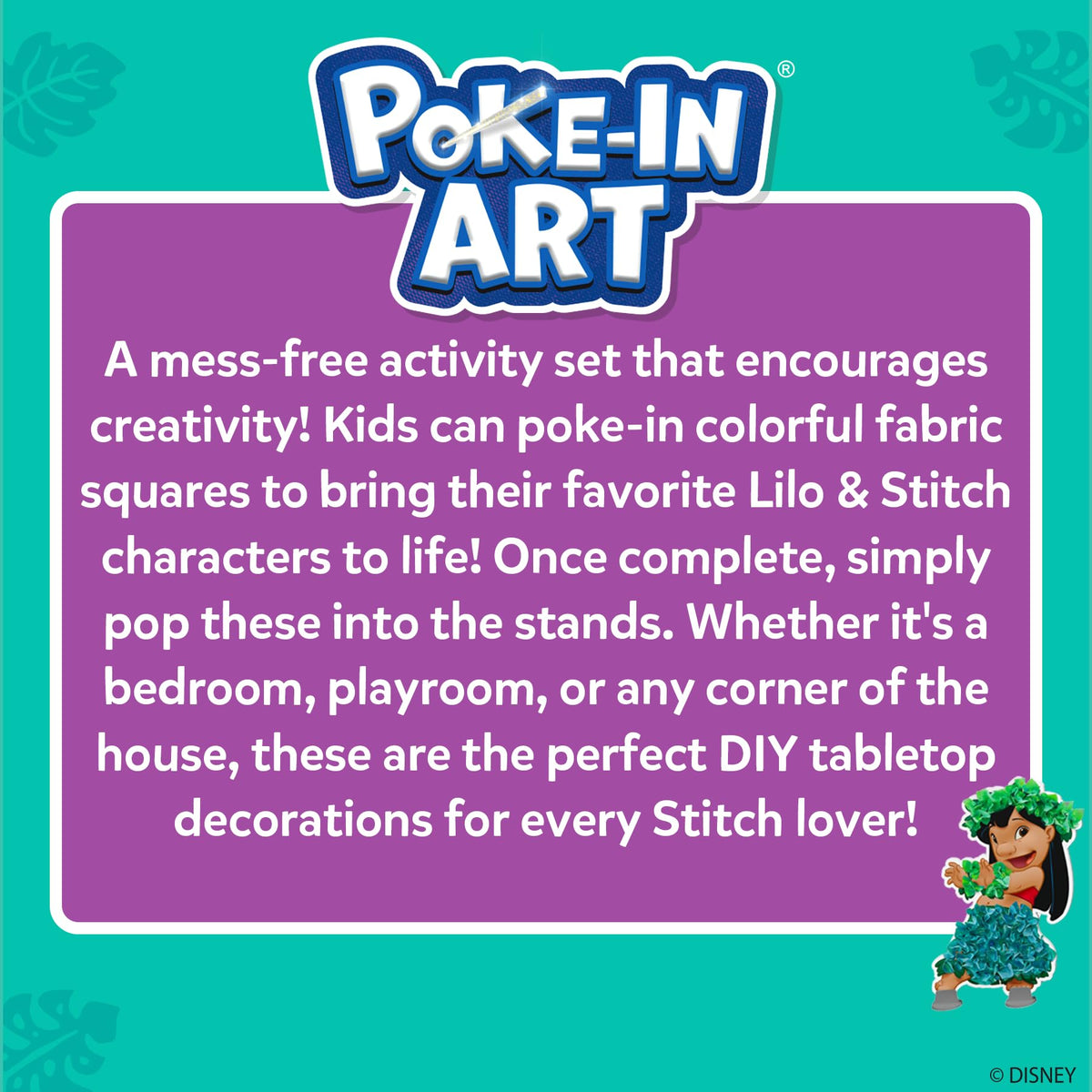 Skillmatics Poke-in Art – Disney Princesses, Wood Craft Kit, Gift for Kids