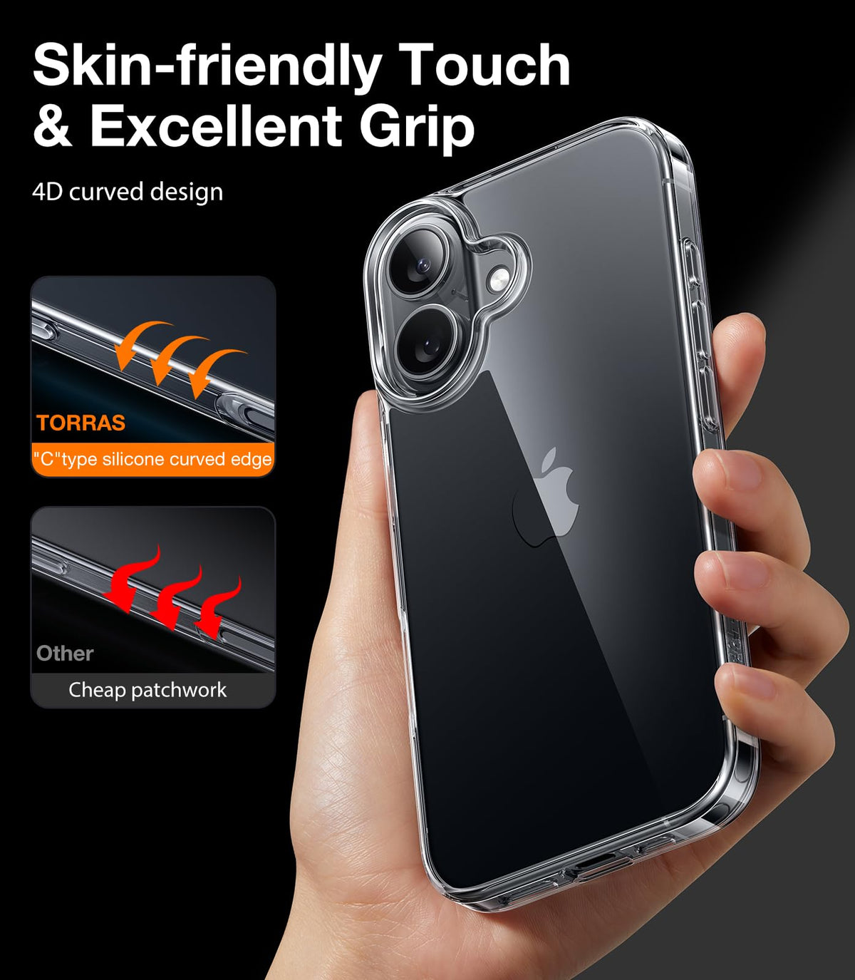 TORRAS for iPhone 14 Pro Max Case, Anti-Yellowing, Crystal Clear