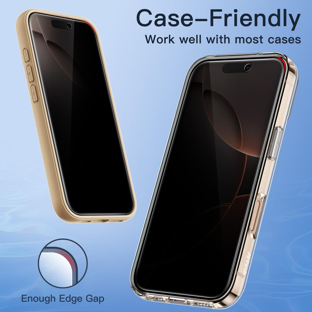 JETech Privacy Screen Protector for iPhone 18 Pro, 2-Pack