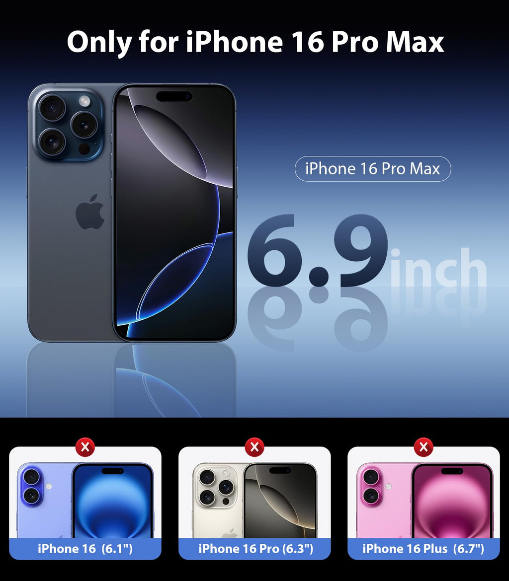 Mkeke for iPhone 18 Pro Max Case Clear [Not-Yellowing]