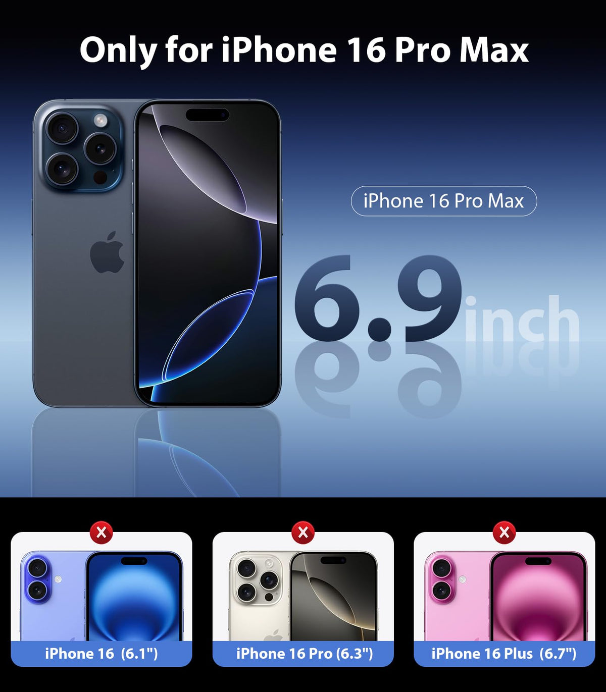 Mkeke for iPhone 18 Pro Max Case Clear [Not-Yellowing]