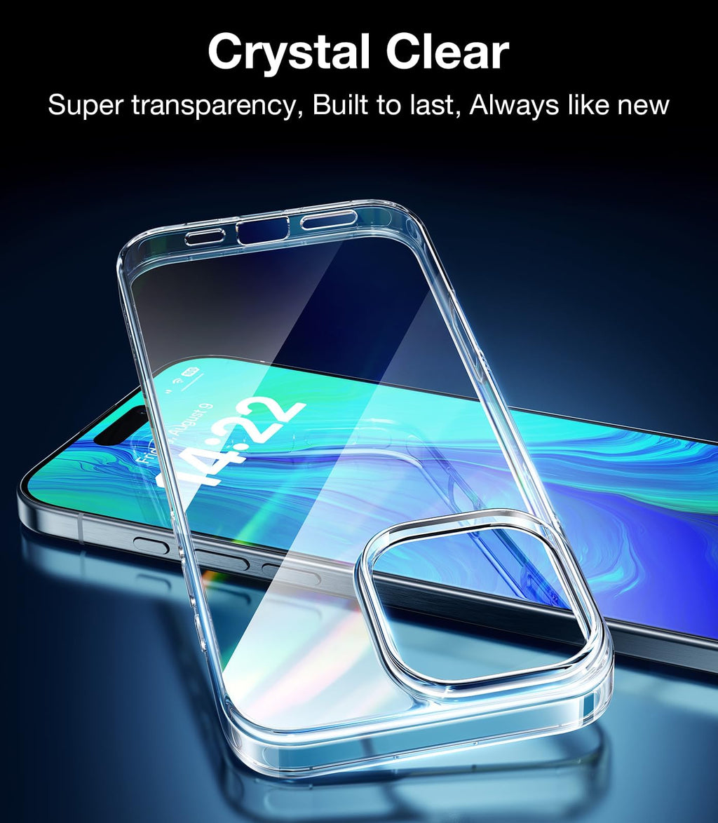 TORRAS for iPhone 14 Pro Max Case, Anti-Yellowing, Crystal Clear