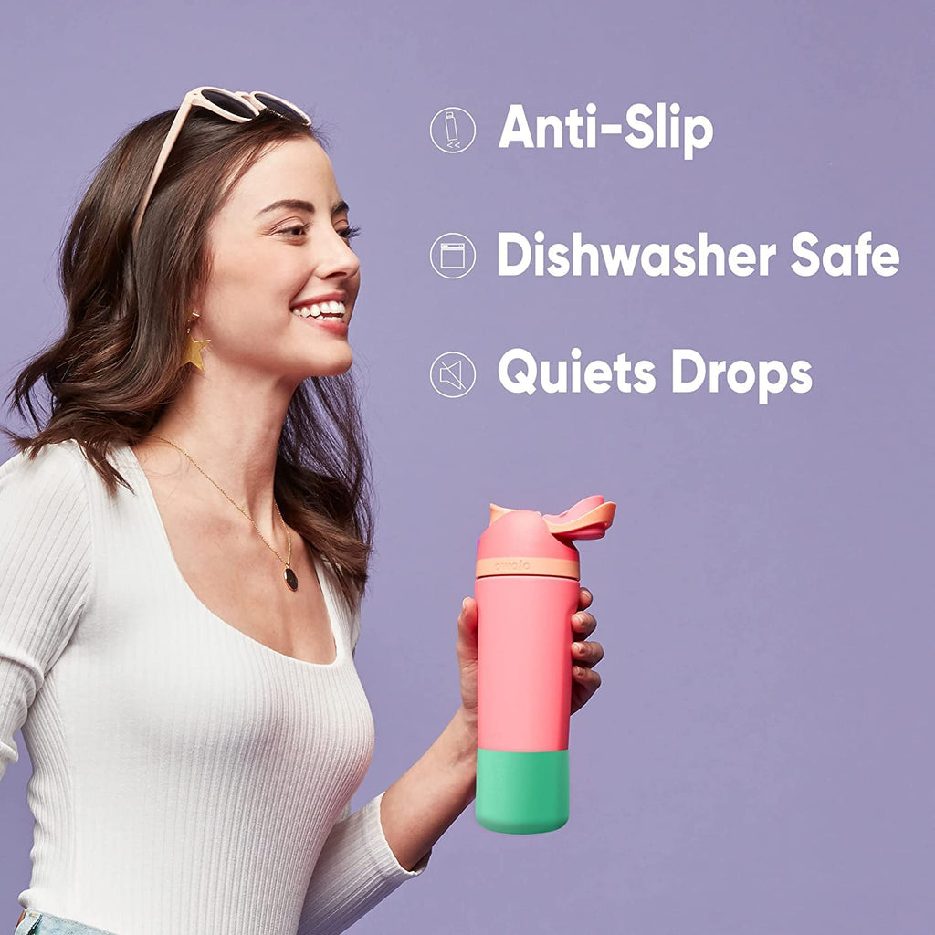 Owala Silicone Boot Accessory for Stainless Steel Water Bottles, Anti-Slip Dent Protective Sleeve, Protects FreeSip, Aqua, Made 32 Oz Water Bottle
