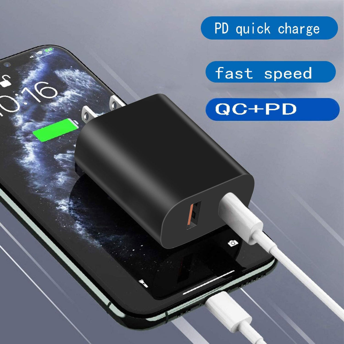 4 Pack USB C Charger Block,20W USB-C & USB-A Port Charger,for i Phone 17/16