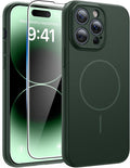 FNTCASE for iPhone 14 Pro Max Case Green: Compatible with MagSafe