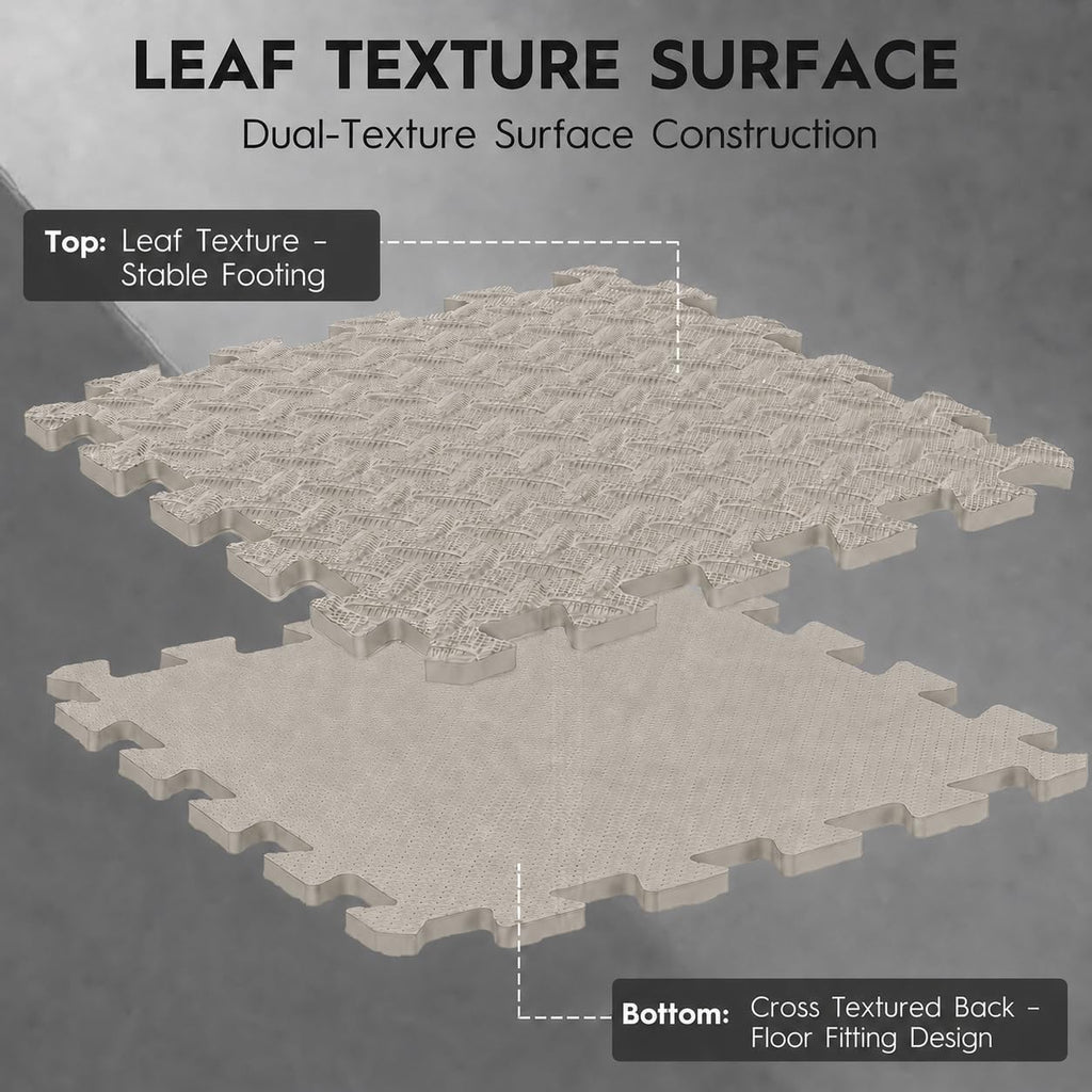 18 Pcs EVA Foam Floor Tiles, Puzzle Exercise Mat Set for Gym