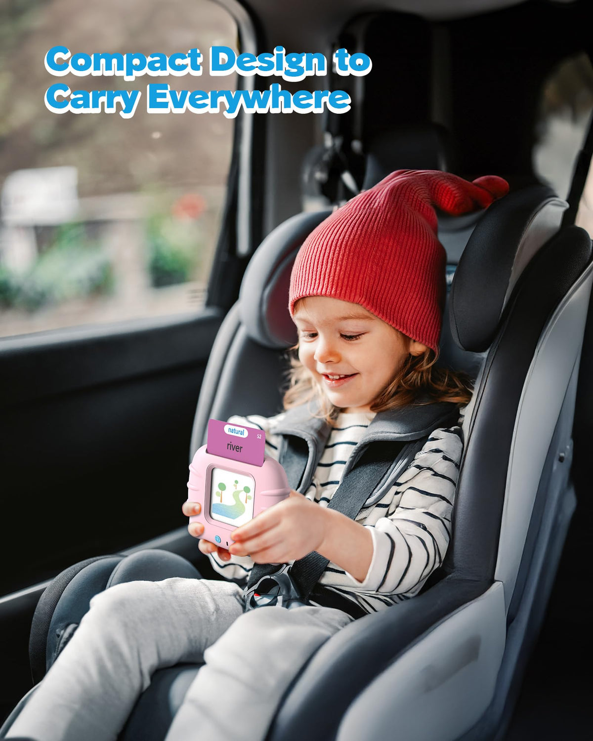 Airbition Talking Flash Cards for Toddlers Ages 1‑4,224 Words English Blue
