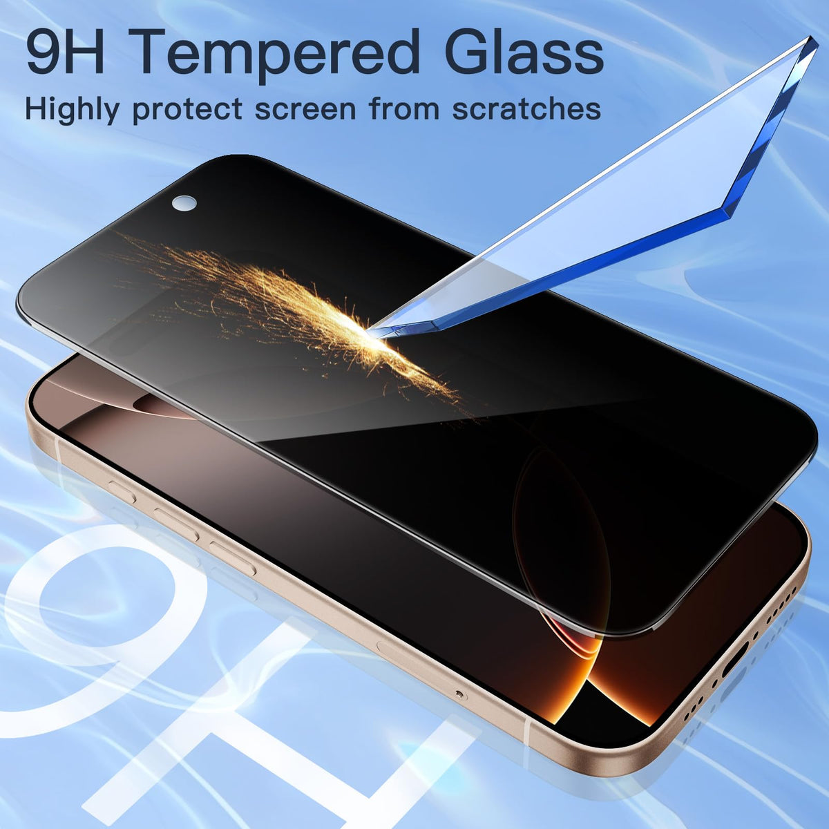 JETech Privacy Screen Protector for iPhone 18 Pro, 2-Pack