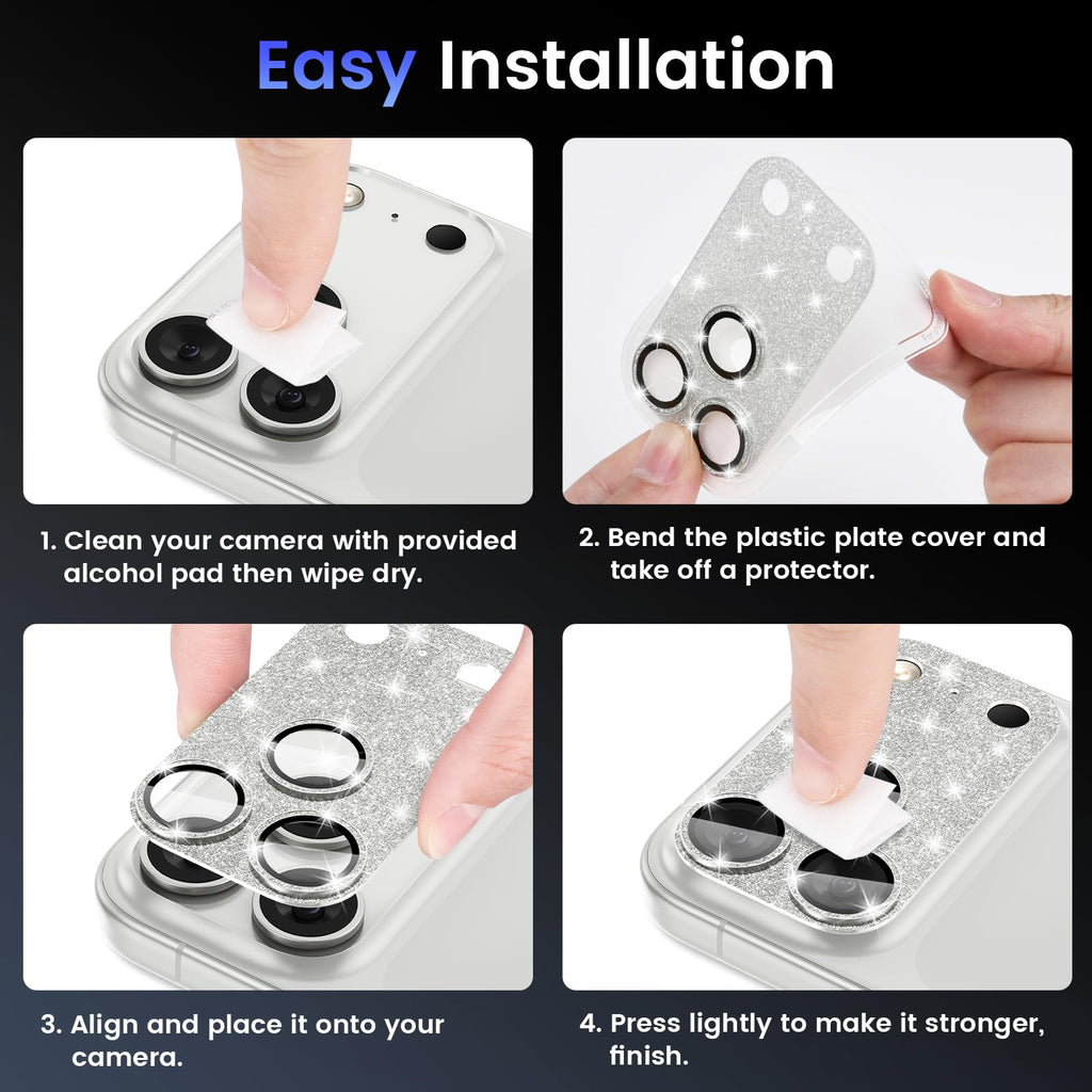 Tensea for iPhone 16 Pro Max/16 Pro/14 Pro Max/14 Pro Camera Lens Protector