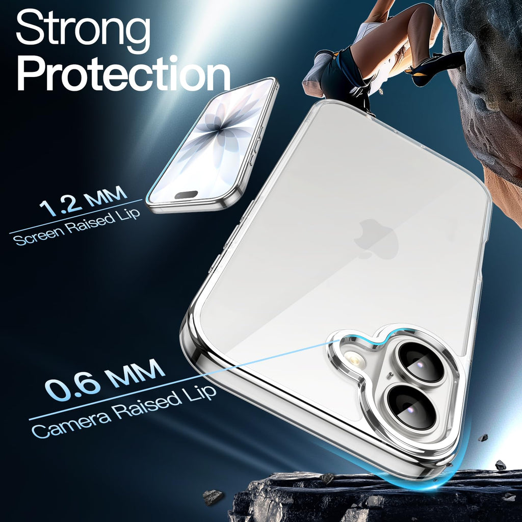 JETech Case for iPhone 17 Pro Max, Anti-Yellowing, Black