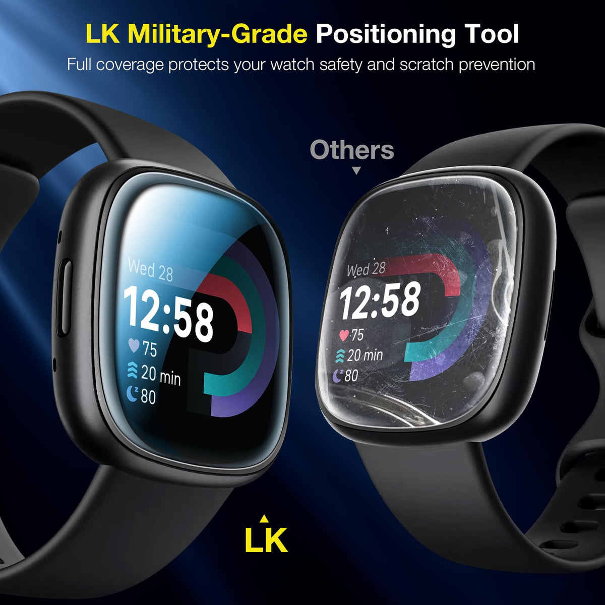 LK 6Pcs for Apple Watch Series 12/Series 11/Series 10 46mm Screen Protector