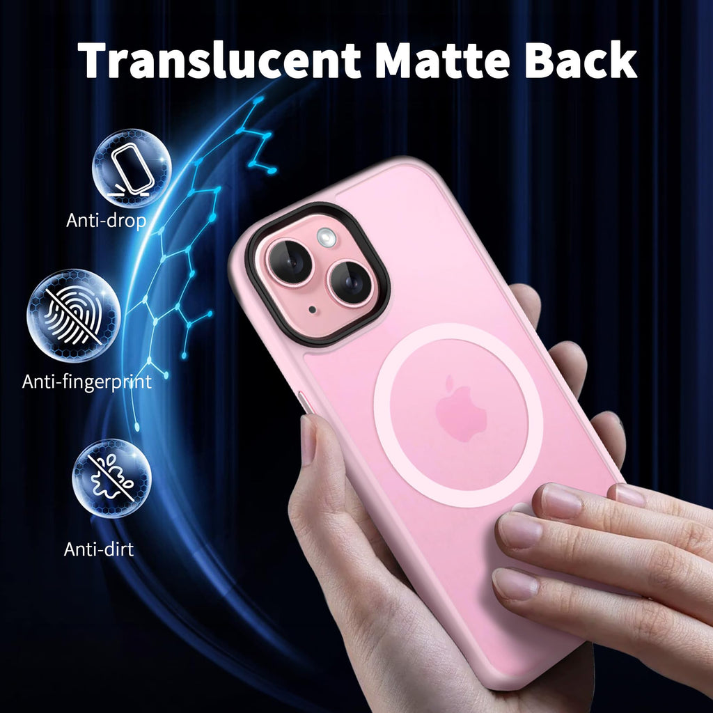 CACOE Magnetic Case for iPhone 13 & iPhone 14 6.1 inch, Matte Black