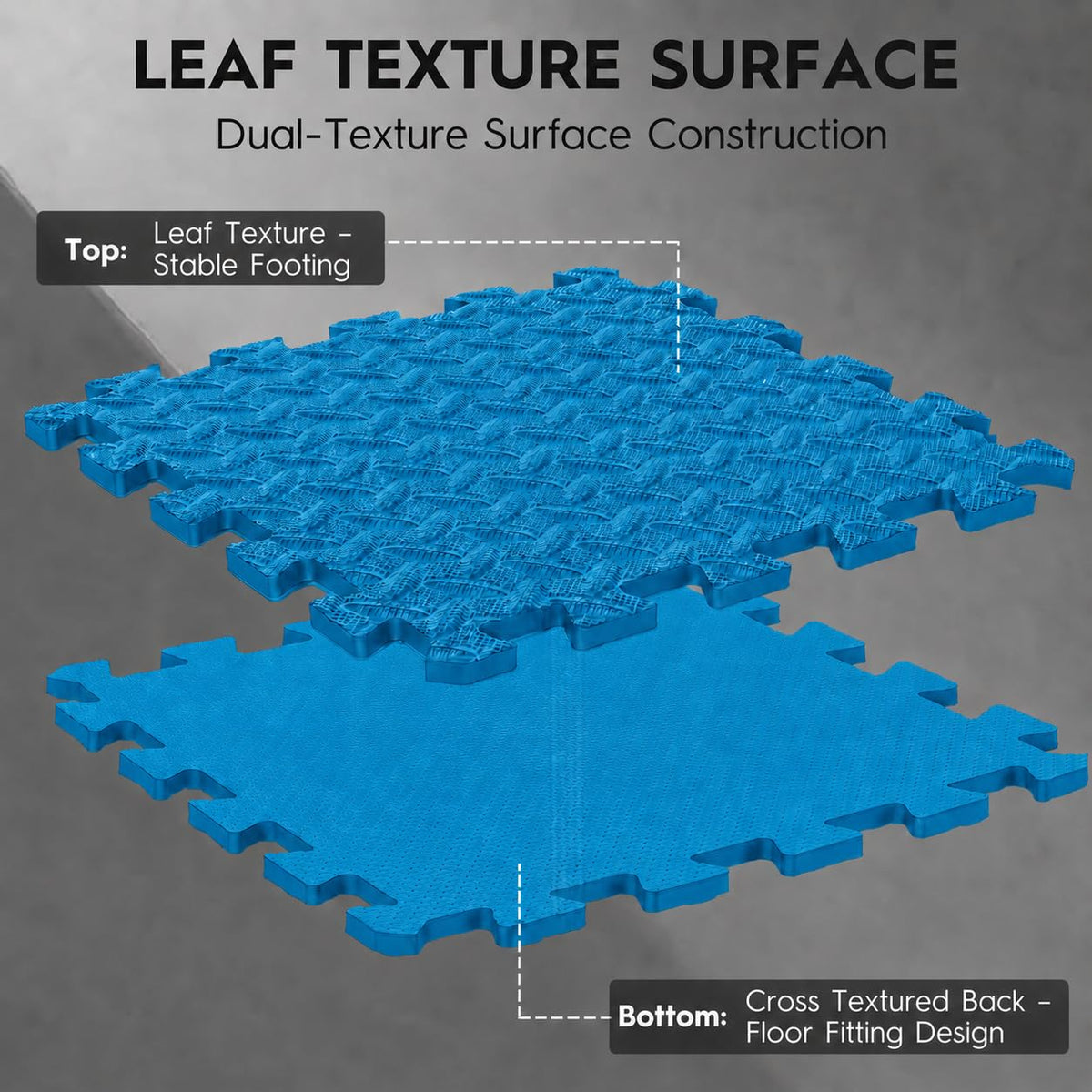 18 Pcs EVA Foam Floor Tiles, Puzzle Exercise Mat Set for Gym